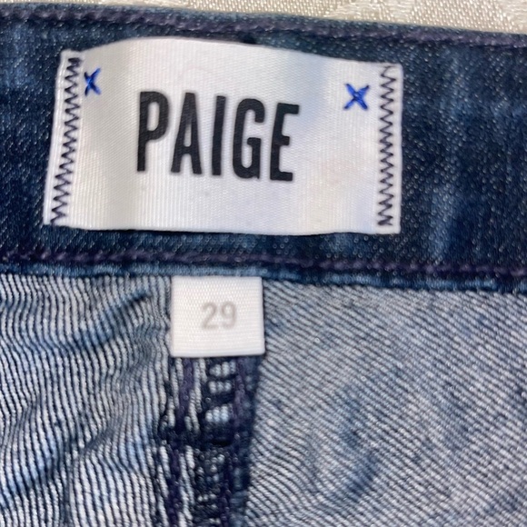 Paige Mid-Rise Kylie Crop With Rolled Up Hem Jeans - Picture 15 of 16